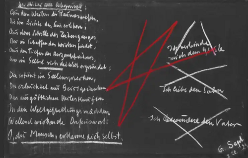 Wandtafelanschrift aus GA 270/III, S. 29