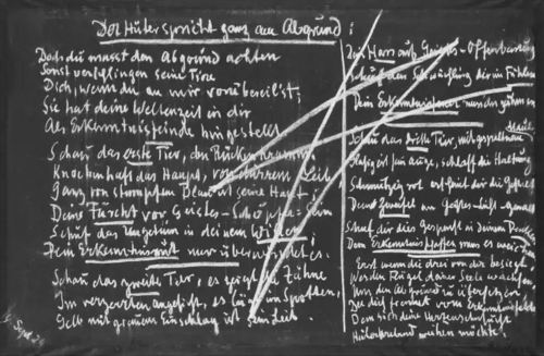 Wandtafelanschrift aus GA 270/III, S. 47