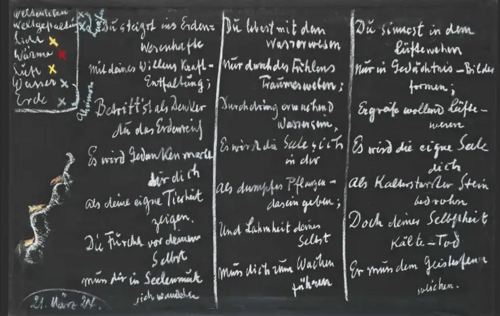 Wandtafelanschrift aus GA 270/I, S. 167