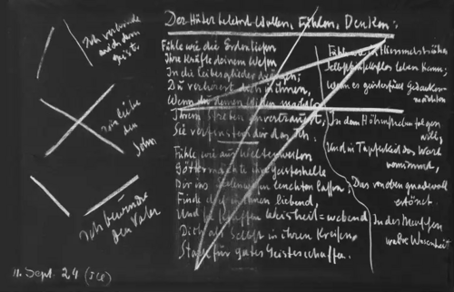 Wandtafelanschrift aus GA 270/III, S. 69